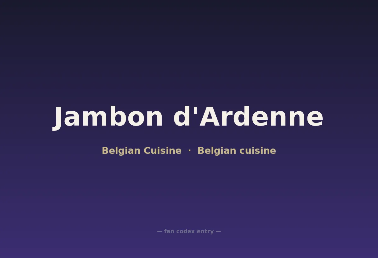 Jambon d'Ardenne