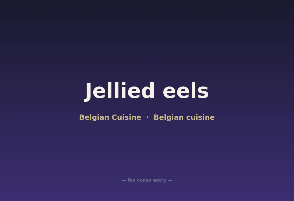 Jellied eels